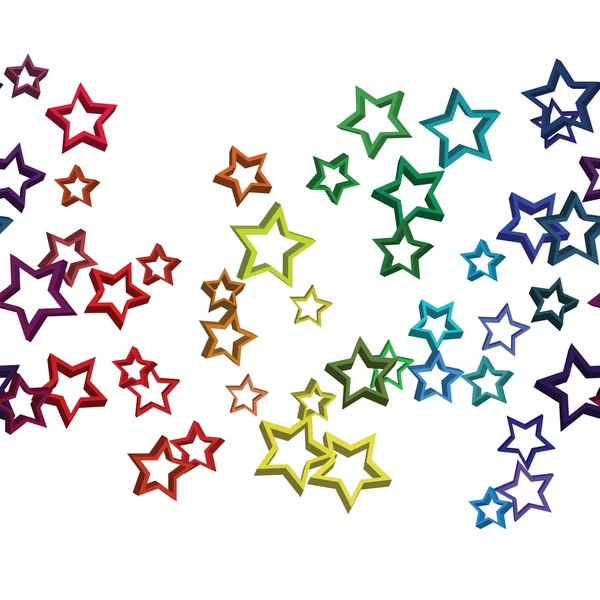 Çok renkli yıldızlar arkaplansız desen.