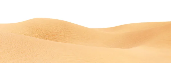 Paysage de collines de sable. Désert panoramique avec des ondulations isolées sur fond de blé. — Photo