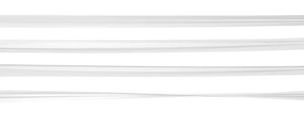 Ruban blanc torsadé et ridé réaliste. Modèle de ruban vectoriel. — Image vectorielle