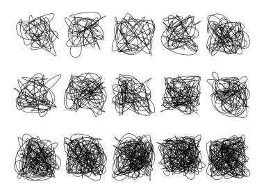 El çizimi bir karalama noktası. Tasarım için vektör ögeleri.