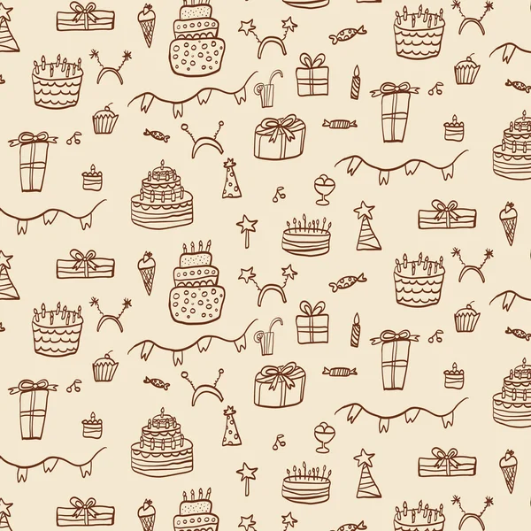 Birthday pattern — Stock Vector