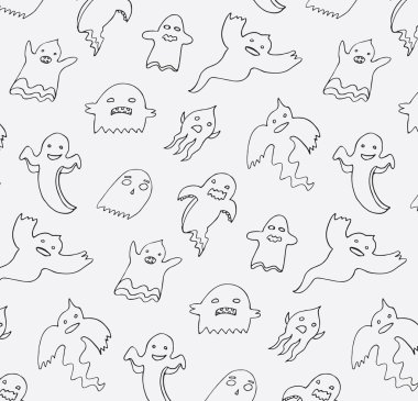 Cadılar Bayramı hayalet desen