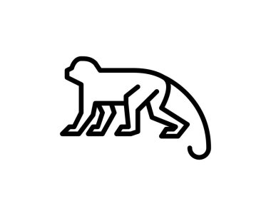 Bir köpek simgesinin vektör illüstrasyonu