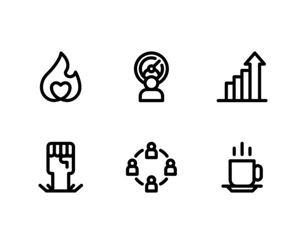 productivity design icons set. vector illustration