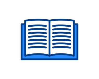 kitap simgesi vektör illüstrasyonu 