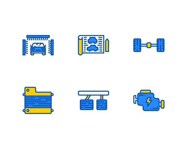 汽车工业图标集 — 图库矢量图片