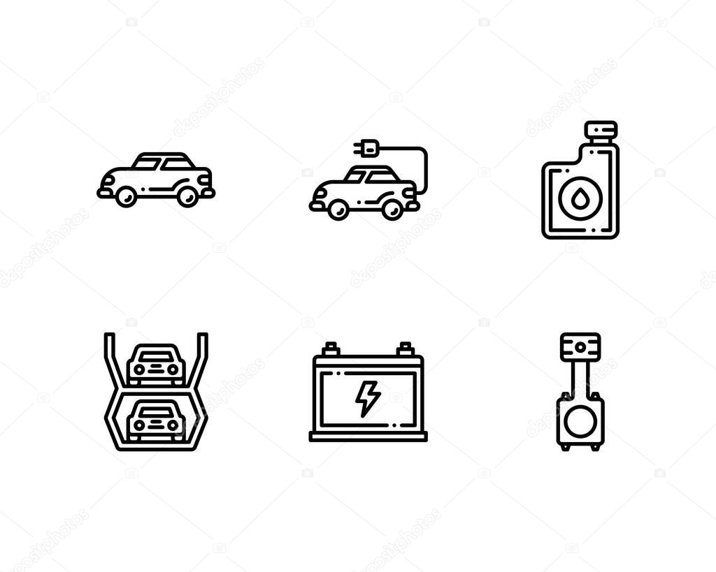 set of Car Industry icons, vector 
