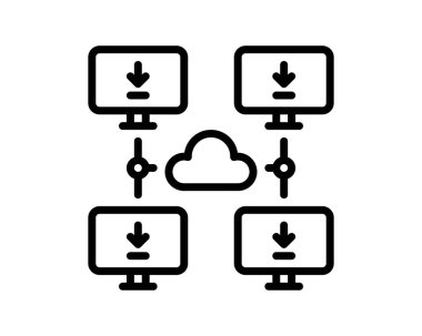 Düz dizayn elementleri indirin. vektör illüstrasyonu.