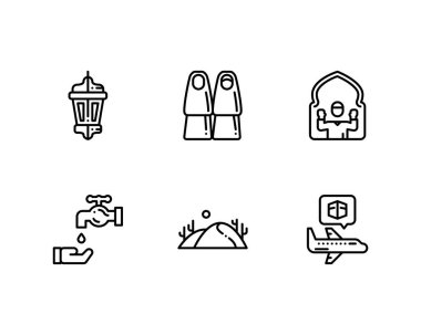 Kurban Bayramı Adha Taslak simgeleri ayarlandı