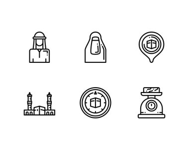 Kurban Bayramı Adha Taslak simgeleri ayarlandı