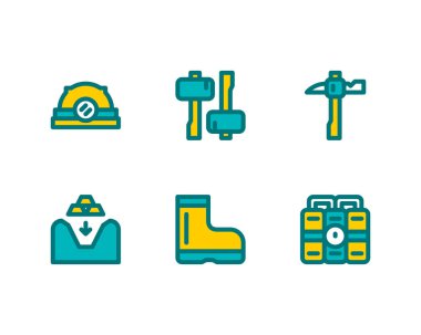 bir dizi Altın Madeni simgesi