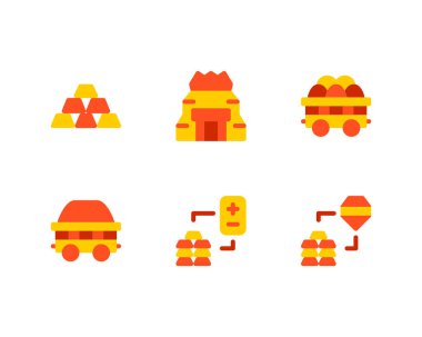 bir dizi Altın Madeni simgesi