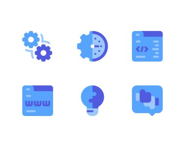 Web hesaplama çizgisi simgeleri sunuluyor