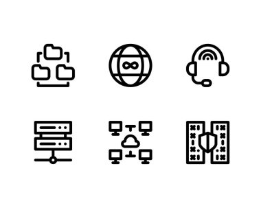 Web hesaplama çizgisi simgeleri sunuluyor