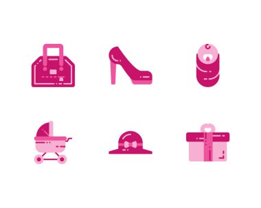 Bir dizi film vektör çizgisi simgesi. Sinema sembolleri 