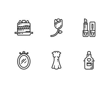 Anneler Günü simgeleri kümesi, vektör 