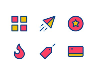 Netflix simgeleri, vektörleri 