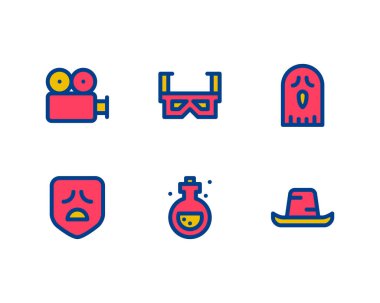 Netflix simgeleri, vektörleri 