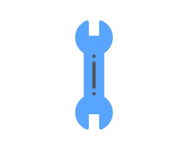 İngiliz anahtarı simgesi vektör illüstrasyonu