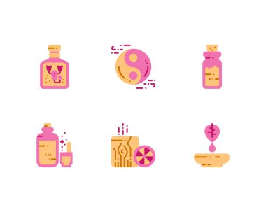 Geleneksel Tıp simgeleri ayarlandı