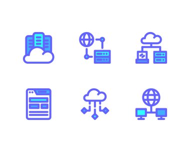 bulut, indirme, gönderme, veritabanı, hesap çizgisi simgesi vektörü