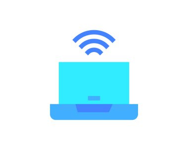 Bilgisayar, teknoloji ve internet sembollerinin vektör çizimi