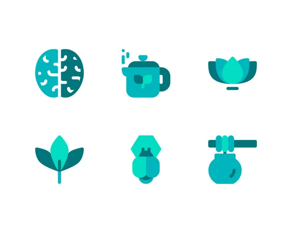 Therapy Concept Medical Icons Set — Stock Vector