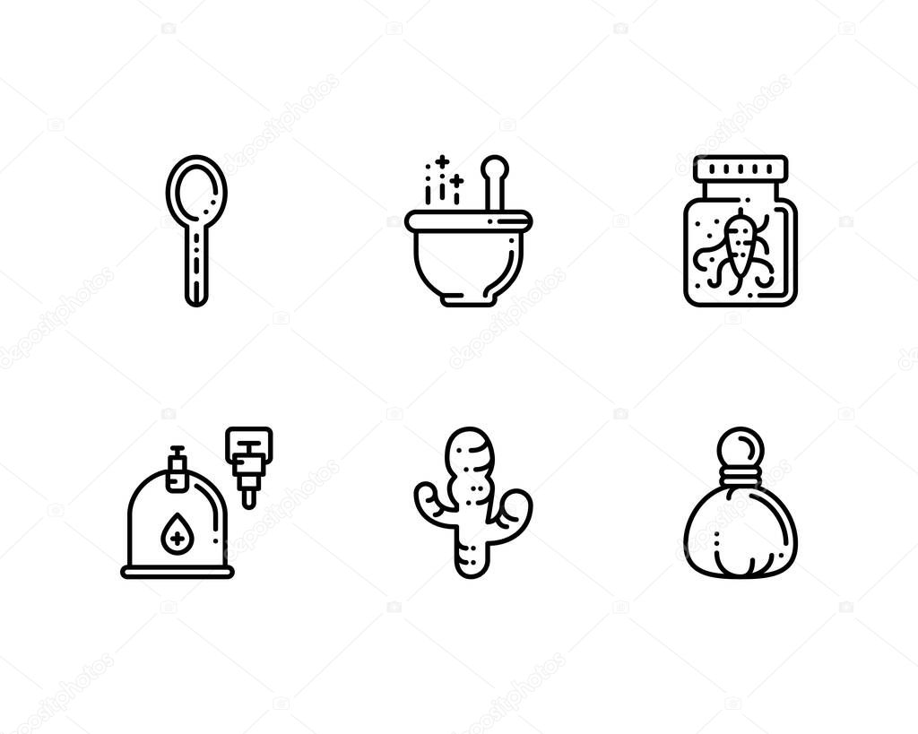 Traditional Medicine icons set