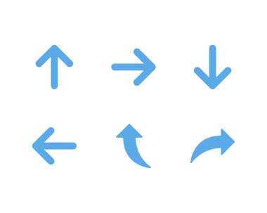 farklı ok ağ simgeleri seti 