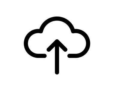 Bulut yüklemesi. Basit resimleme