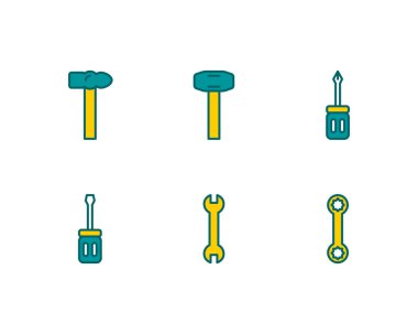 Çizgi yapım simgelerini ayarla. doğrusal biçim