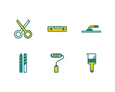 Çizgi yapım simgelerini ayarla. doğrusal biçim