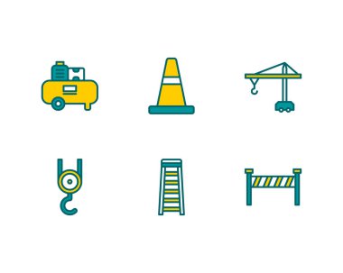 Çizgi yapım simgelerini ayarla. doğrusal biçim