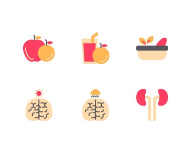 Sağlık simgeleri ayarlandı, vektör 