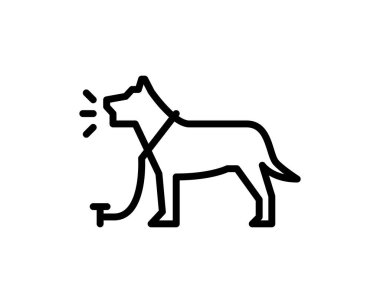 köpek vektör resimleme şablonu