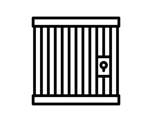 Vector Illustration Cage Icon — Stock Vector
