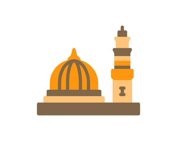 Mosque Icon Islamic Pilgrim — Stock Vector