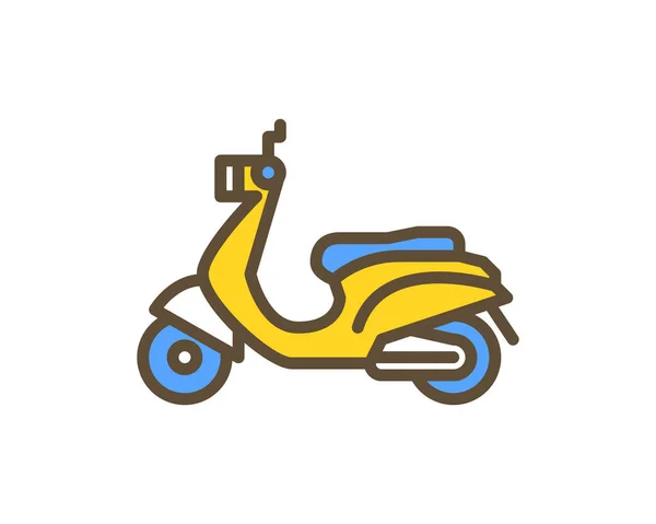 Scooter Icon Isometric Motorcycle Vector Illustration — Stock Vector