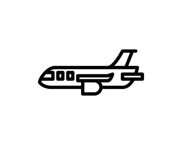 Icono Del Avión Ilustración Vectorial — Archivo Imágenes Vectoriales