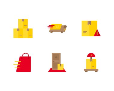 dağıtım konsepti vektör illüstrasyonu  