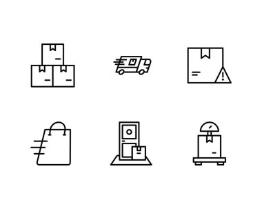 dağıtım konsepti vektör illüstrasyonu  