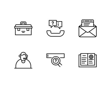 yardım ve destek vektör çizimi