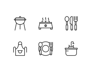 Mutfak kümesi vektör çizimi