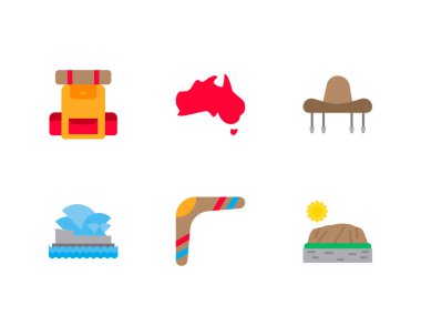 Avusturalya konsept vektör illüstrasyonu