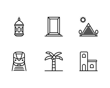 Dubai konsept vektör çizimi