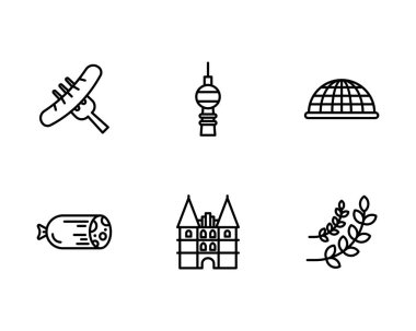 Almanya konsept vektör çizimi