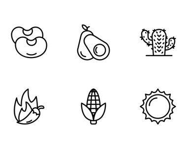 Meksika konsept vektör illüstrasyonu