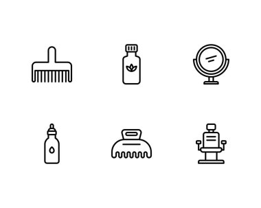 berber dükkanı konsept vektör çizimi