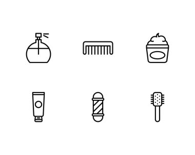 berber dükkanı konsept vektör çizimi