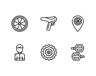 bisiklet dükkanı vektör illüstrasyonu